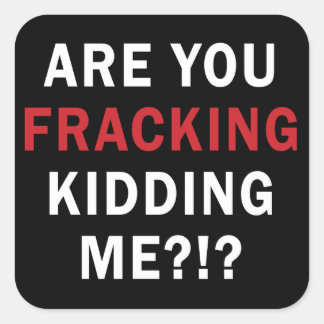 Are you Fracking Kidding Me?!? - Square Stickers