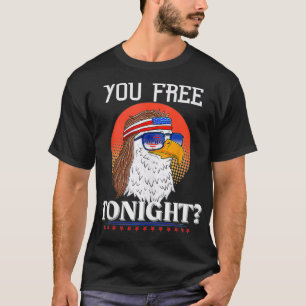 Are You Free Tonight 4th of July Retro American Ba T-Shirt