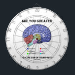 Are You Greater Than The Sum Of Your Parts? Brain Dartboard<br><div class="desc">Showcase your wry brainy and conscientious side with a dose of conscience with any of these anatomical gifts featuring the different parts of the human brain along with the following ponderous query: "Are You Greater Than The Sum Of Your Parts?" Make others do a double-take with a dose of intelligent,...</div>