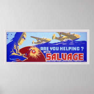 Are you helping? Salvage - WPA Poster
