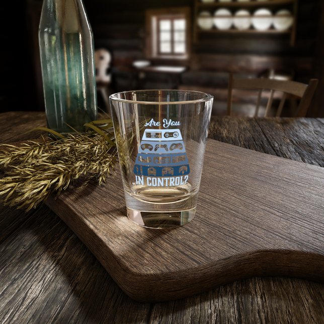 Are You in Control - Retro Gamer Shot Glass (Creator Uploaded)