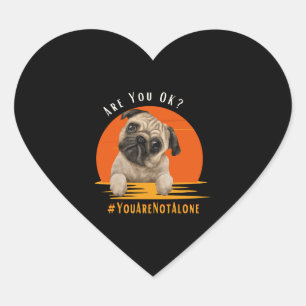Are You OK (Youarenotalone) Heart Sticker