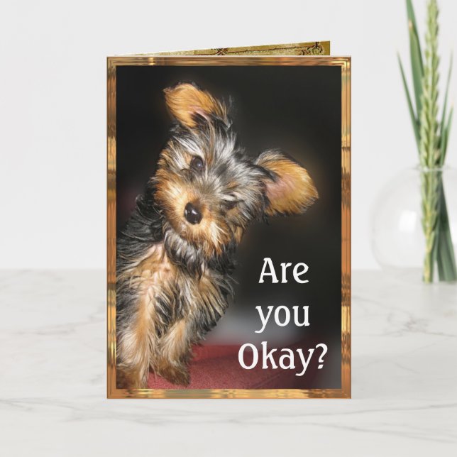 Are you Okay? Customizable Card (Front)