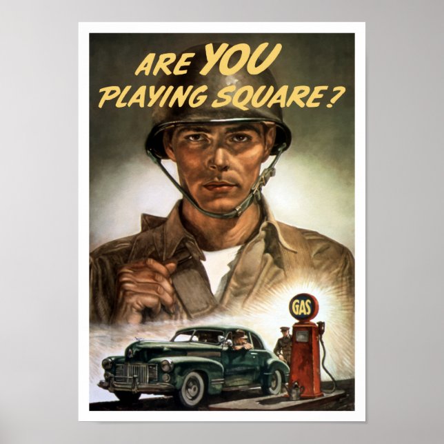 Are You Playing Square -- World War Two Poster (Front)