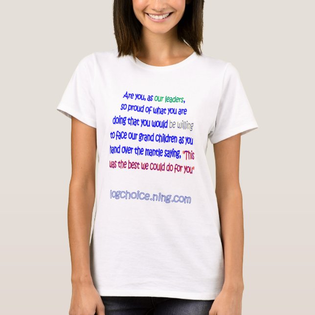 Are you proud? T-Shirt (Front)