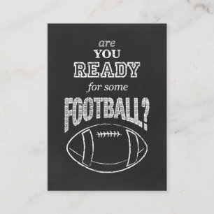 are you ready for some football? business card