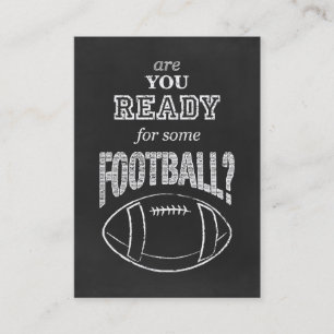 are you ready for some football? business card