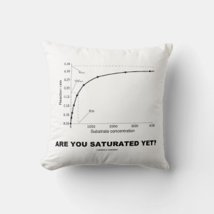 Are You Saturated Yet? (Chemistry Humour) Throw Pillow