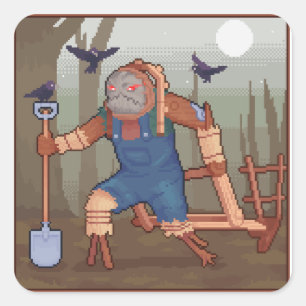 Are You Scared? Square Sticker