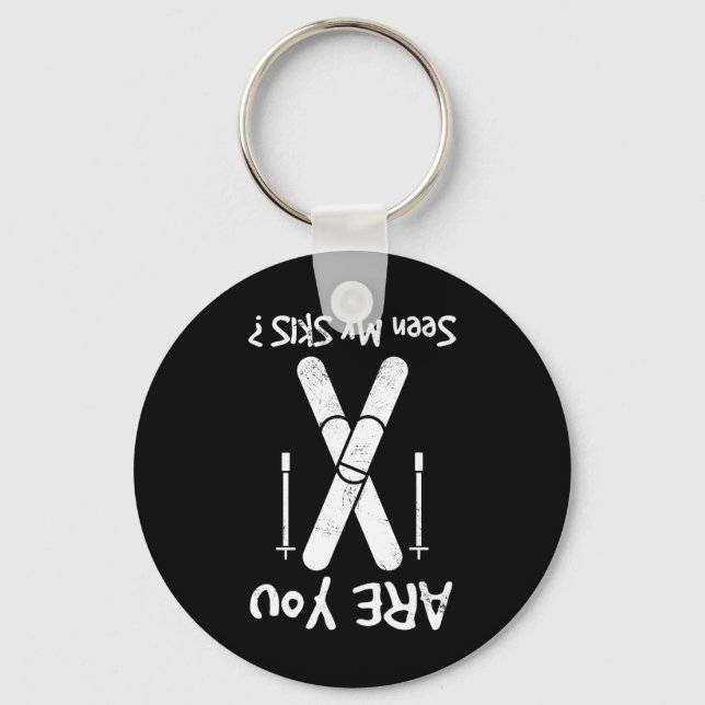 Are You Seen My Skis  Keychain (Front)