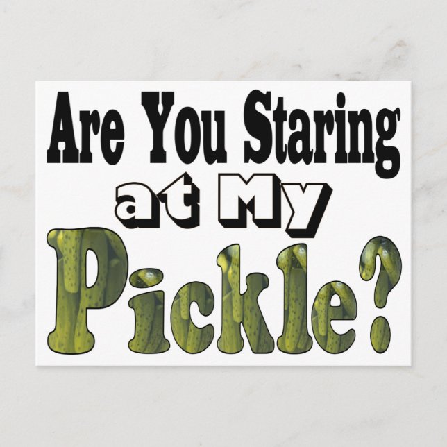 Are You Staring? Postcard (Front)
