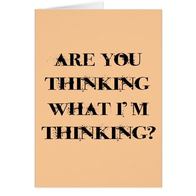 Are You Thinking What I'm Thinking? 2 (Front)