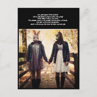 are you upset little friend? postcard