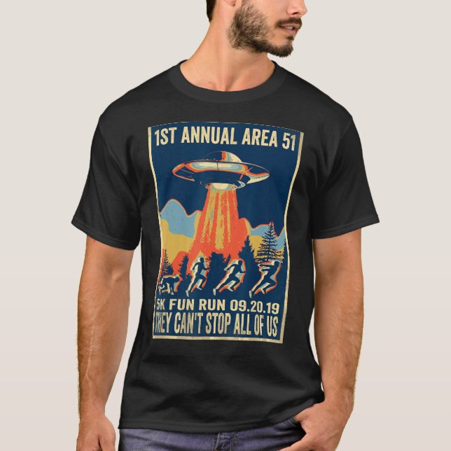 Area 51 5K Fun Run Shirt 1st Annual (Front)