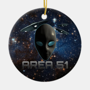 Area 51 ceramic ornament