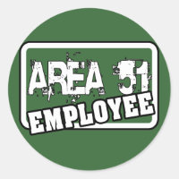 AREA 51 Employee Sticker