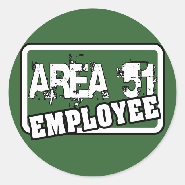 AREA 51 Employee Sticker (Front)