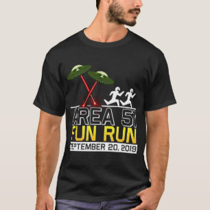Area 51 Fun Run  Aliens in Flying Saucers & Runner T-Shirt