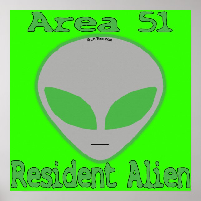 Area 51 Resident Alien Poster (Front)