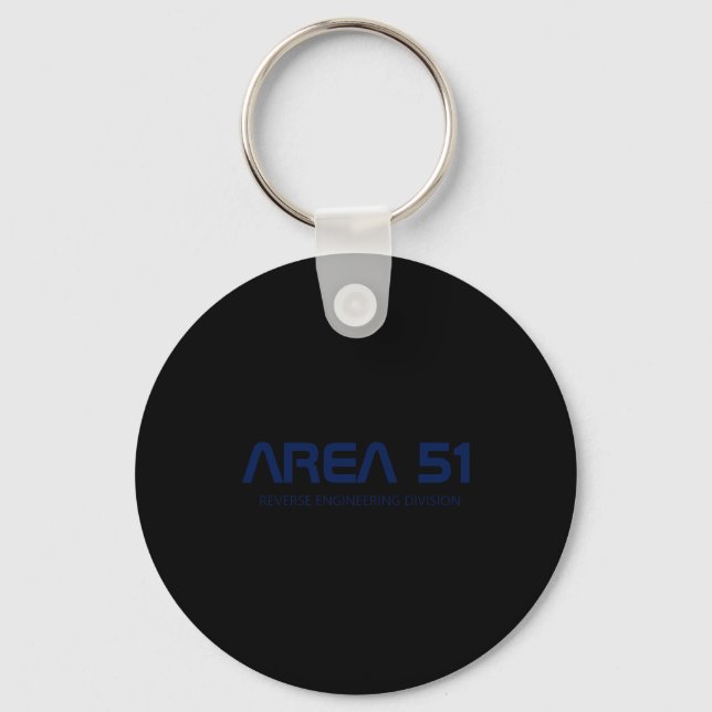 Area 51 Reverse Engineering Alien Ufo Paranormal  Keychain (Front)