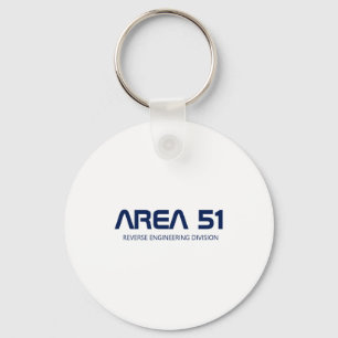 Area 51 Reverse Engineering Alien Ufo Paranormal  Keychain