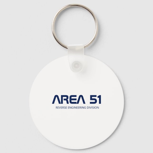 Area 51 Reverse Engineering Alien Ufo Paranormal  Keychain (Front)