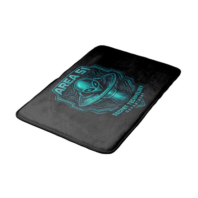 Area 51 Secret Technology Department Bath Mat (Angled)