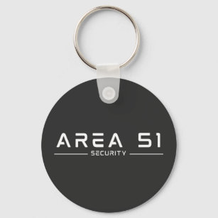 Area 51 Security Alien Extraterrestrial UFO Keychain