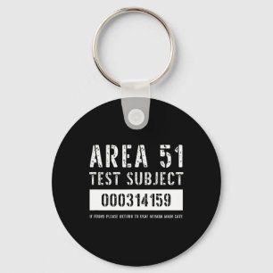 Area 51 Test Subject Alien Abduction Halloween Cos Keychain