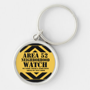 Area 52 Neighbourhood Watch Keychain