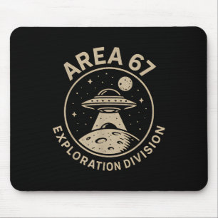 Area 67 Exploration Division Funny 67 Meme Ufo Des Mouse Pad
