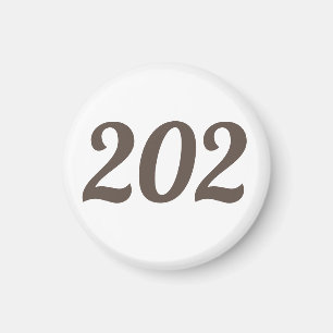 Area Code 202 (Washington DC) Magnet