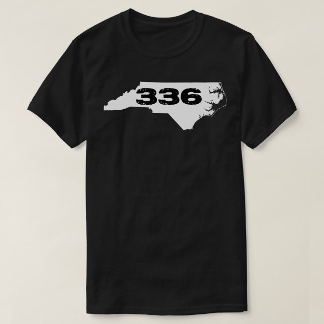 Area Code 336 T-Shirt (Design Front)