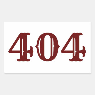 Area Code 404 (Atlanta, GA) Sticker