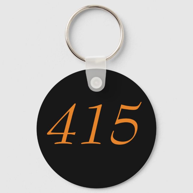 Area Code 415 (San Francisco) Keychain (Front)