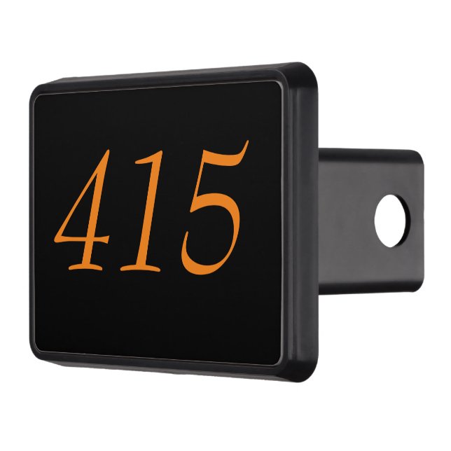 Area Code 415 (San Francisco) Trailer Hitch Cover (Left)