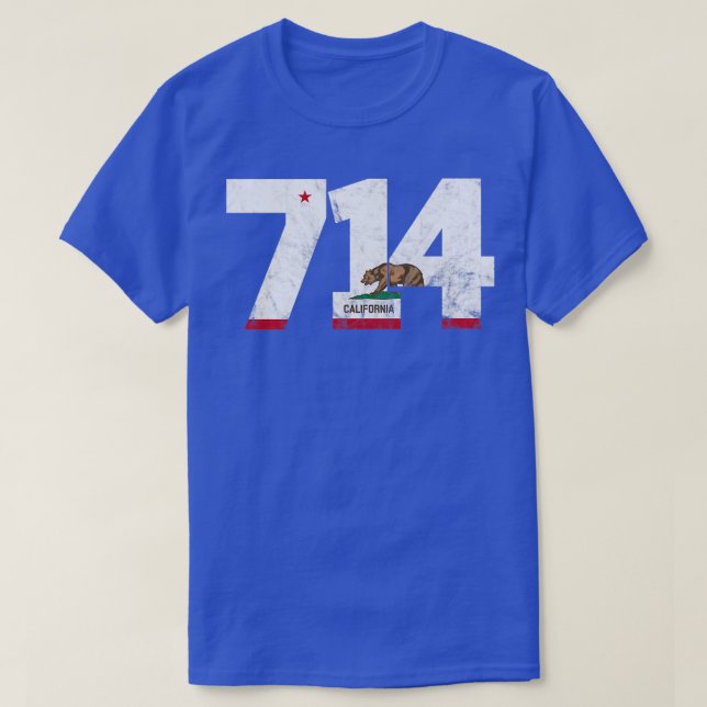 Area Code 714 Anaheim California TShirt 4 (Design Front)