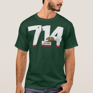 Area Code 714 Anaheim California TShirt 5