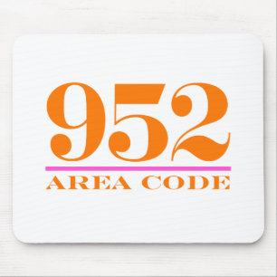 Area Code 952 Mouse Pad