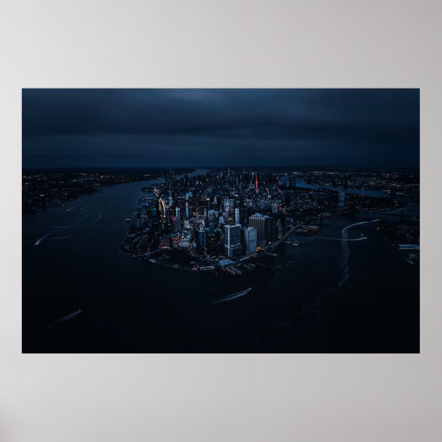 AREAL PHOTOGRAPHY OF CITY BUILDINGS POSTER (Front)