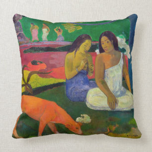 Arearea (The Red Dog), 1892 Throw Pillow