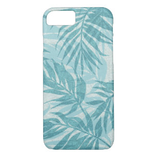 Areca Palms Hawaiian Tropical Vintage Aqua Case-Mate iPhone Case