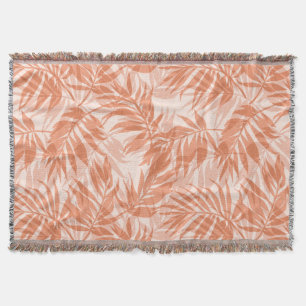 Areca Palms Hawaiian Tropical Vintage Throw Blanket