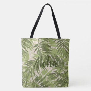 Areca Palms Hawaiian Tropical Vintage Tote Bag
