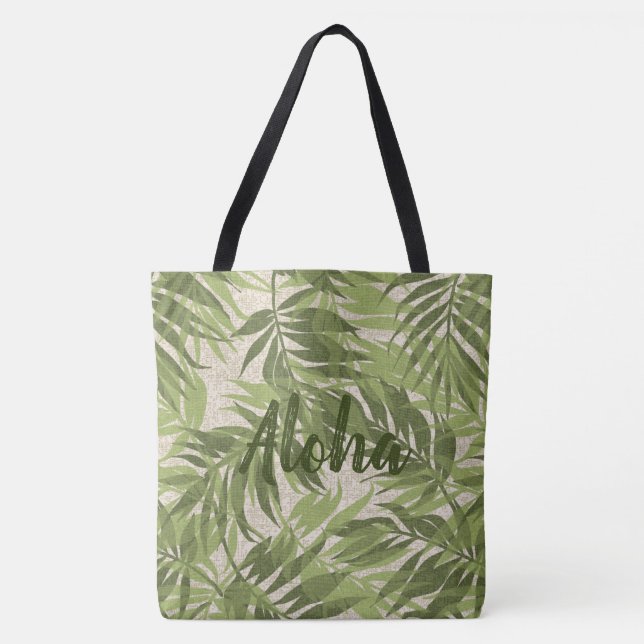Areca Palms Hawaiian Tropical Vintage Tote Bag (Front)