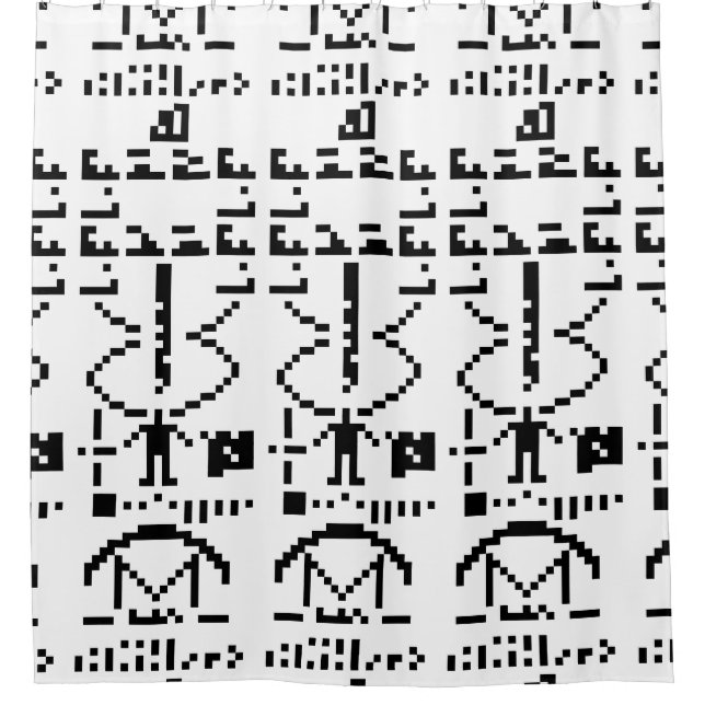 Arecibo Binary Message 1974 (Front)