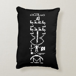Arecibo Binary Message 1974 Accent Pillow