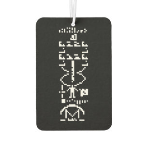 Arecibo Binary Message 1974 Air Freshener