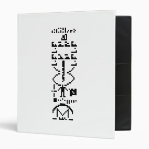 Arecibo Binary Message 1974 Binder