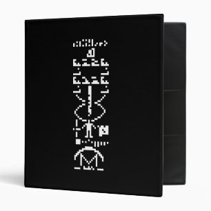 Arecibo Binary Message 1974 Binder